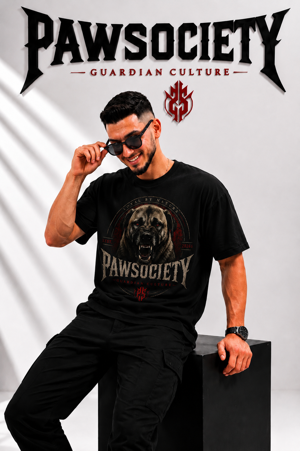 PAWSOCIETY Guardian Oversized Heavyweight T-Shirt