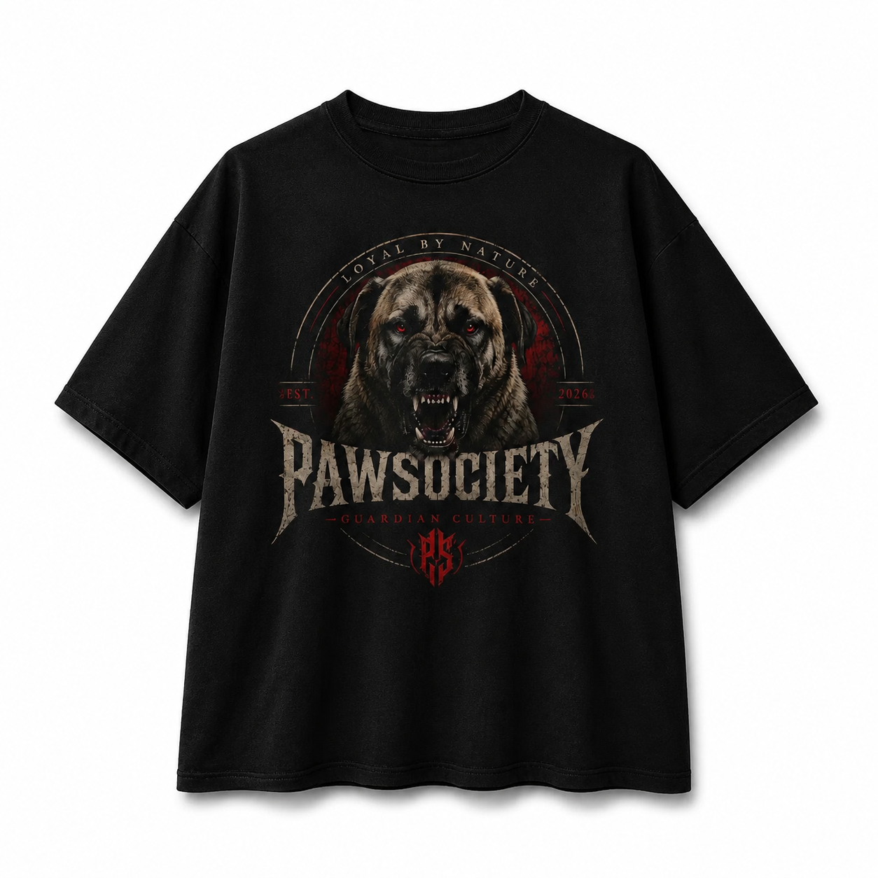 PAWSOCIETY Guardian Oversized Heavyweight T-Shirt